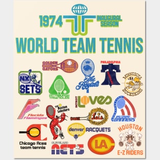 1974 Inaugural Season Defunct Team Tennis Posters and Art